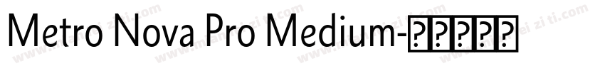 Metro Nova Pro Medium字体转换